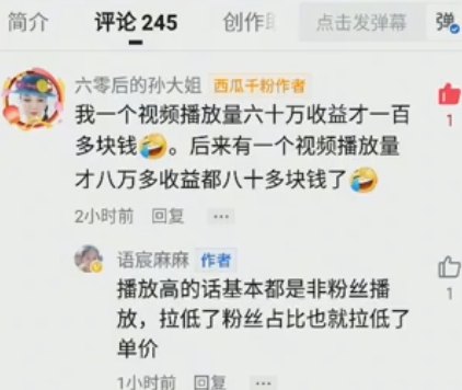 西瓜视频播放量10万为什么没有收益